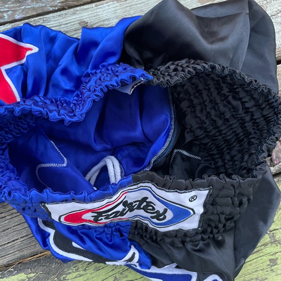 Fairtex Blue and Black Muay Thai Shorts - Picture 11 of 11